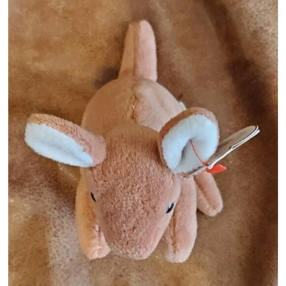 1996 TY 6 Inch Brown Kangaroo Joey Stuffed Animal Plush Toy Collectible Zoo Gift - Picture 6 of 13